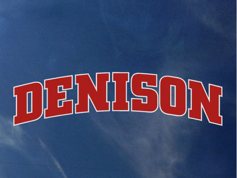 Arched Denison Decal-gifts-decals-Shop Denison