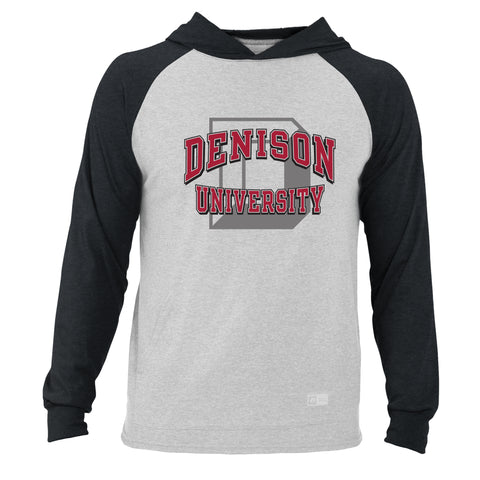 Russell Athletic Men's Essential Long Sleeve Hooded Shirt-men-tshirts-Shop Denison