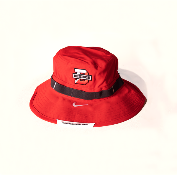 Nike red top bucket hat