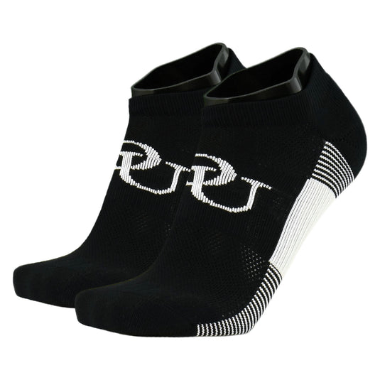 The Runner No-Show Black & White Socks