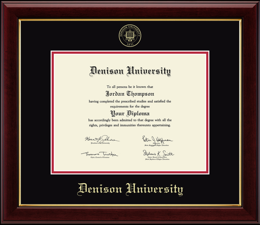 Gold Embossed Diploma Frame