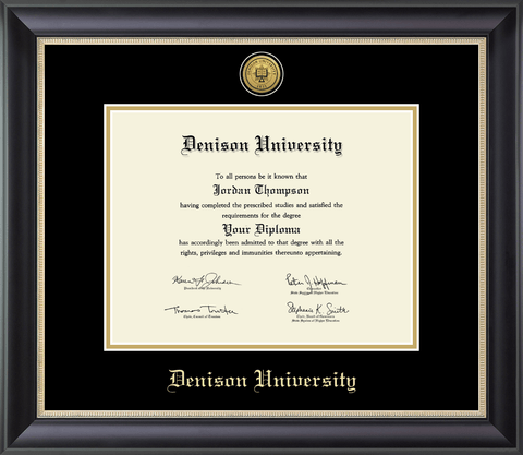 Medallion Engraved Diploma Frame