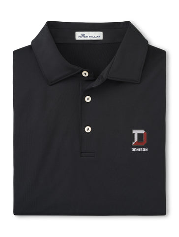 Peter Millar Men's Black Polo