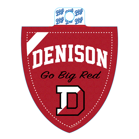Denison Shield Go Big Red Sticker