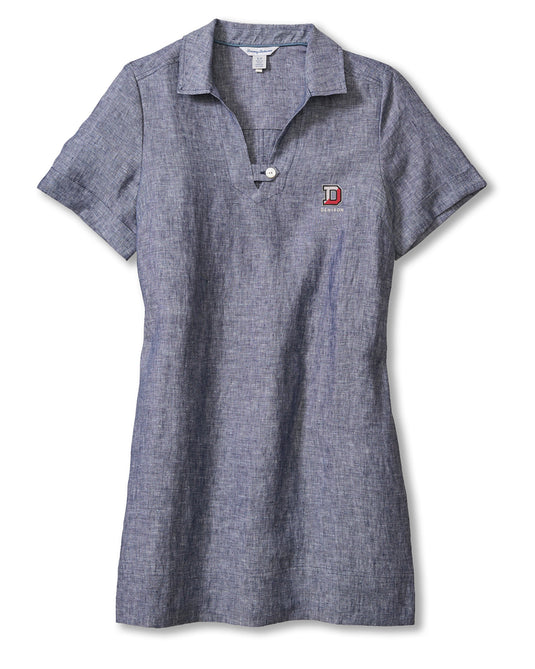 Two Palms Collared Linen Dress