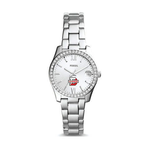 Fossil Ladies' Scarlette Mini Date Stainless Steel Watch