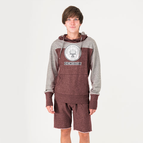 American Collegiate Colorblock Hood-unisex-sweatshirts-Shop Denison
