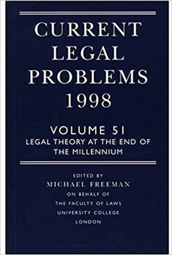 Current Legal Problems 1998: Legal Theory at the End of the Millennium-gifts-books-Shop Denison