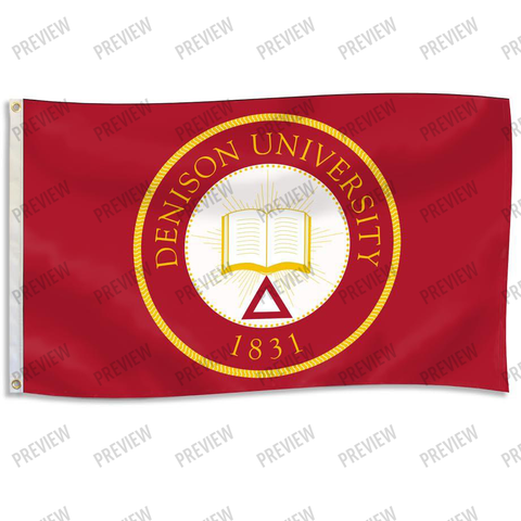 Flag with full color Denison Seal-gifts-flags-Shop Denison