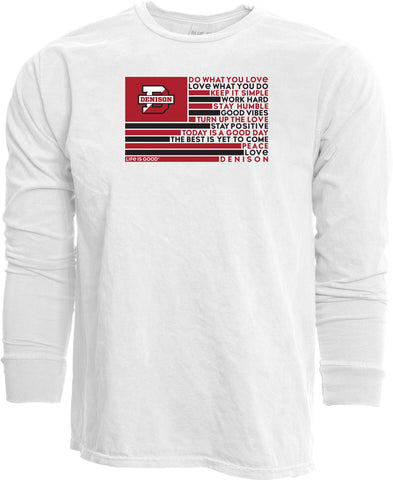 Life Is Good Long Sleeve Ringspun Tee