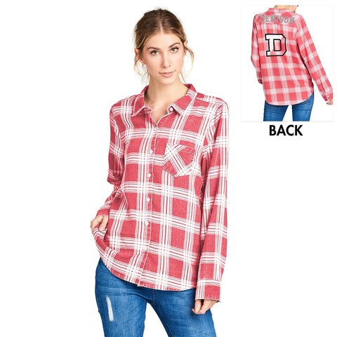 Flannel shirt by Spirit Jersey-women-tshirts-Shop Denison