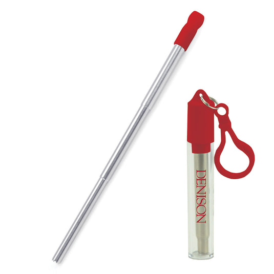 Collapsible Straw Kit with Brush-gifts-drinkware-Shop Denison